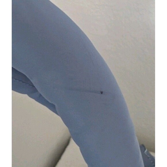 Coach Pillow Large Tote Bag CP152 Iris Quilted In Slate Blue Nylon Purse - Picture 12 of 16